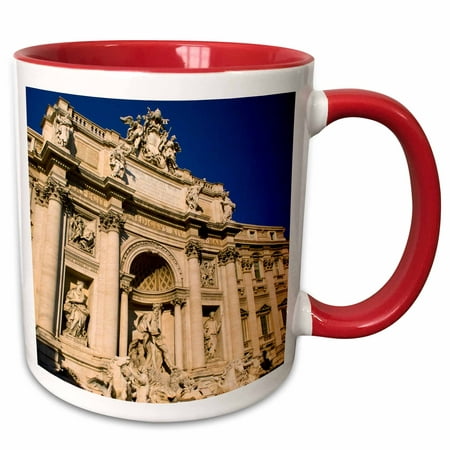 3dRose Trevi Fountain in Rome, Italy - EU16 BBA0198 - Bill Bachmann - Two Tone Red Mug,