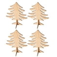 thumbnail image 2 of 6pcs Mini Unfinished Wooden Christmas Tree Table Decorations S, 2 of 6