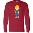 thumbnail image 3 of Inktastic Construction Worker, Blond Hair, Boy With Hammer Long Sleeve T-Shirt, 3 of 5