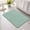 Green, variant on Light Blue Solid Non Slip Bathroom Mat, Minimalist Cloth Pale Sky Blue Linen Texture Rustic Absorbent Bath Mat Rubber Backed Quick Dry Doormat Fit Under Door for Bathtub Shower Sink Kitchen 16"x24"