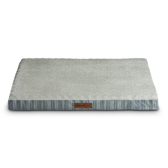 Vibrant Life Orthopedic Dog Bed, Large, Grey 35" x 25"
