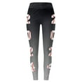 thumbnail image 4 of MKLEKYY Ropa deportiva para mujer, pantalones de yoga deportivos informales para mujer, leggings ajustados con estampado de béisbol, pantalones de entrenamiento informales, 4 of 4