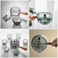 thumbnail image 4 of SHISUYAN Rotatory Teapot Long Handle Teapot Glass Filter Tea Kettle Portable Tea Ware, 4 of 7