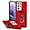 Red, variant on for Samsung Galaxy S21 Ultra Case with Camera Lens Cover Screen Protector, Military-Grade Drop Tested Magnetic Ring Holder Kickstand Protective Phone Case for Samsung Galaxy S21 Ultra 5G (Dark Green)