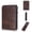 Dark Coffee, variant on Men's Slim Wallet with RFID Blocking - Minimalist Front Pocket Leather Card Holder with Money Clip, 4-Color Options