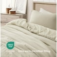 thumbnail image 3 of Chezmoi Collection Breeze 2-Piece 100% Cotton Muslin Twin XL Comforter Set, Natural Color Soft Washed Cotton Gauze Comforter, Lightweight Breathable Bedding for All Season, 3 of 9