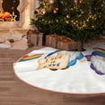 thumbnail image 6 of Daiia Happy Pride Gnome Drawing Merry Christmas Tree Skirt , Xmas Large Lace-up Tree Skirt, Santa Snowflakes Rustic Home Decorations New Year Party Farmhouse Decor-48", 6 of 7