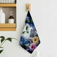BCIIG Owl Flower QuickDry Hand Towels 11.8x11.8in Soft Absorbent