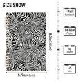 thumbnail image 3 of Haosy Black White Zebra Stripe Notebooks 1-subject Journal 60 Sheets A5 College Ruled Paper Detachable Ring 8.3"x5.7", 3 of 8
