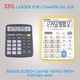 thumbnail image 3 of Calculadora de escritorio |12 dígitos| pantalla LCD |5 pulgadas|, botones grandes, batería y solar |hom/oficina|, CD-2776, 3 of 3