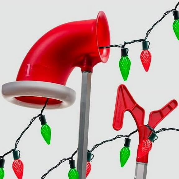 ELF | Easy Light Feeder | No Holiday Light Hanger Kit | Safely and Quickly Decorate Tall Trees with Holiday Lights