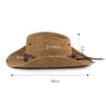 thumbnail image 4 of Sombrero de vaquero de paja, sombreros de vaquero unisex moldeables, sombreros de vaquero, para protección solar Macarena Sombrero de vaquero, 4 of 8