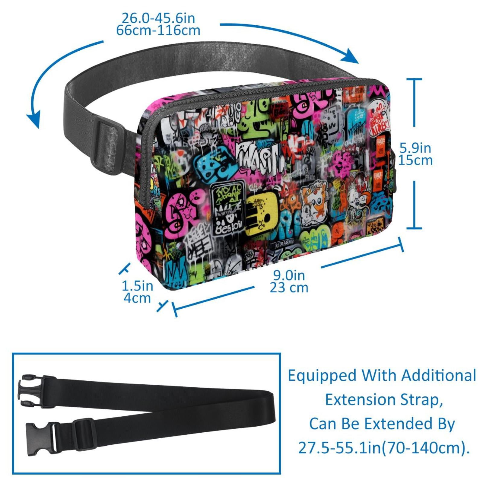 Christmas Lightweight Adjustable Running Belt Bag Fanny Pack Waist Pack with Extension Strap Unisex