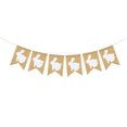 thumbnail image 1 of Easter Bunting Pendant Rabbit Pattern Home Ornament Festivals Flags Indoor Outdoor DIY Burlap Craft Banner Festival Pennant Type 1, 1 of 6