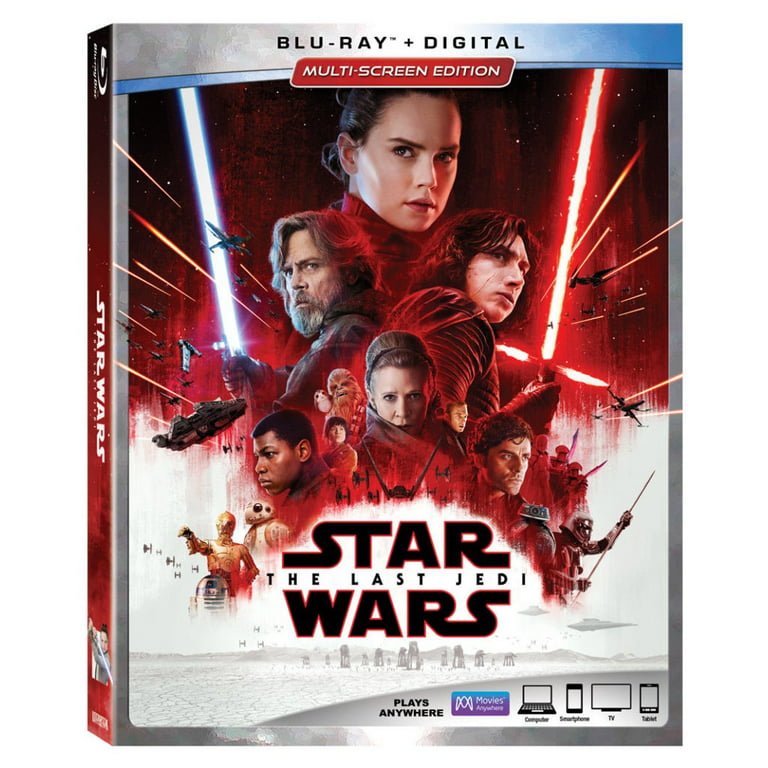 Star Wars: The Last Jedi - Multi-Screen Edition (Blu-Ray DVD Digital) NEW  SEALED