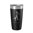 thumbnail image 1 of Cedar Lake Map Tumbler Travel Mug Insulated Laser Engraved Coffee Cup Illinois 20 oz Black, 1 of 5
