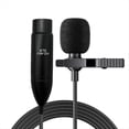 thumbnail image 1 of Mini Micrófono Lavalier Live con Cable HD de 48 V y Conector XLR de 3 Pines. Dispositivo de Grabación para Grabación con Tarjeta de Sonido y Transmisión en ., 1 of 10