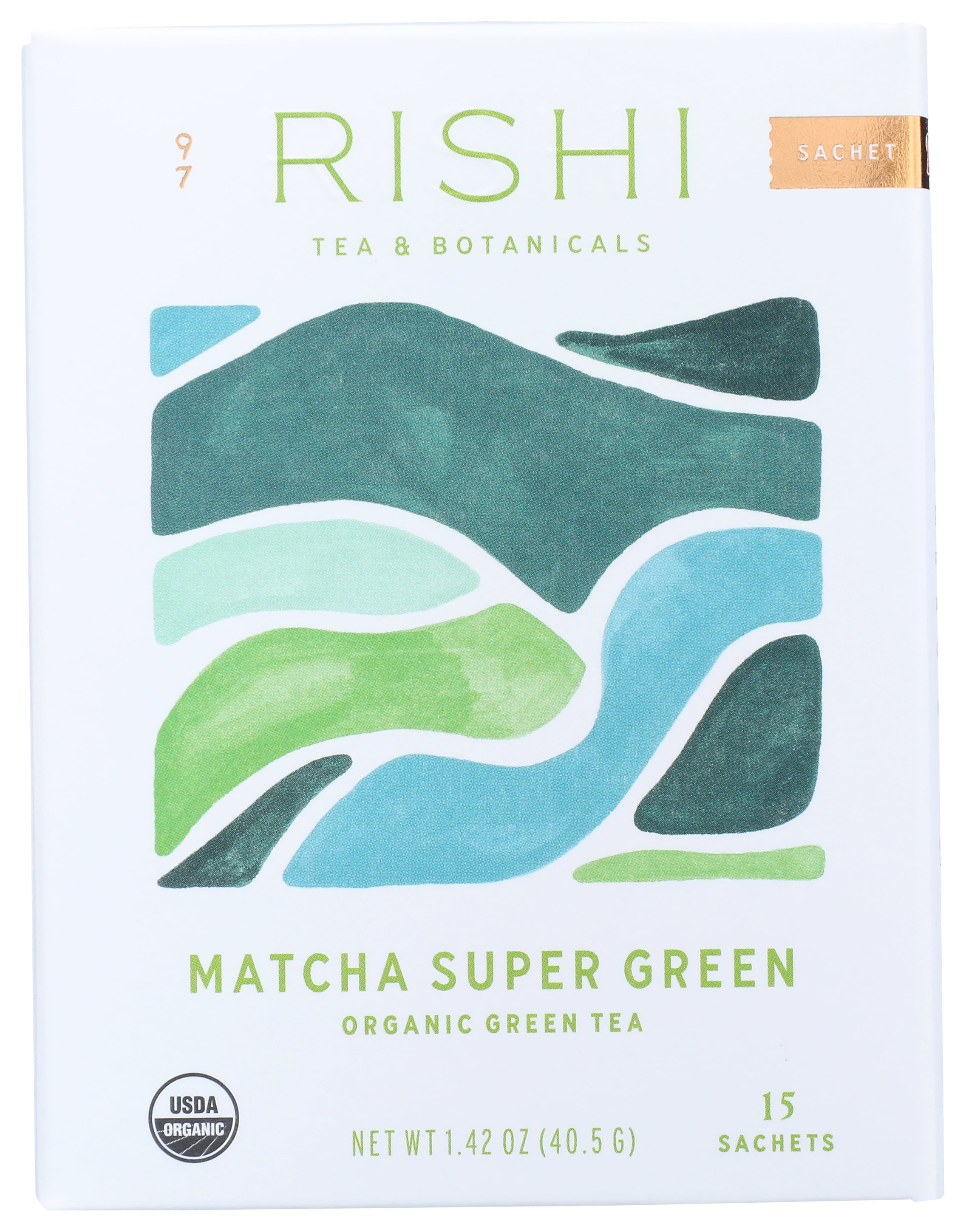 Rishi Tea Matcha Super Green Tea, Tea Bags, 15 Ct