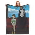 thumbnail image 2 of Spirited Away Fleece Blanket Super Soft Cozy Warm Flannel Fleece Throw Blanket For Couch Bed Sofa Throw 80"X60", 2 of 7