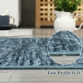 thumbnail image 3 of HOMERRY 2' x 6' Runner for Hallway Ombre Geometric Non Slip Washable Indoor Carpet, Blue, 3 of 5