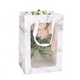 thumbnail image 4 of Namzi gift, flowers, gift box packaging bags, transparent window gift bags, flowers, souvenirs, doll packaging bags (black background and white frame, plus size), 4 of 4