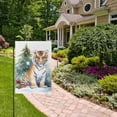 thumbnail image 5 of Tiger Christmas Trees Gifts Garden Flag Double Sided Outdoor Banners for Courtyard Outdoor Lawn Farmhouse Holiday Decorations, 5 of 5