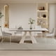 thumbnail image 3 of Luxury Cream Style Dining Table Rectangle Household Modern Minimalist Dining Tables Folding Extendable Muebles Furniture WZ50DT My Lux Decor Round, 3 of 12