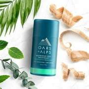 Oars + Alps Aluminum Free Deodorant for Men and Women, Dermatologist Tested and Made with Clean Ingredients, Travel Size, Eucalyptus Spearmint, 1 Pack, 2.6 Oz