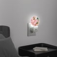 thumbnail image 3 of Round LED Night Lights Lamp with Dusk to Dawn Sensor, Gorgeous Soft - Pink Blooms Night Light Plug Into Wall for Kids Room, Bedroom, Bathroom, Kitchen, Hallway, 3 of 4