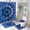 style-1, variant on Sweet Emotion Vintage Shower Curtain And Rugs Mat Set For Bathroom Bath Curtains Decoration Accessories Bathtub Screen 4 Pcs