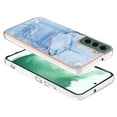 thumbnail image 4 of Designed for Samsung Galaxy S24 Marble Case, Ultra Thin Girls Women Plating Marble Designed Flexible Soft TPU IMD Marble Protective Case Cover for Samsung Galaxy S24 - Blue, 4 of 8