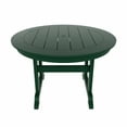 thumbnail image 6 of WestinTrends Malibu Patio Dining Table, All Weather Poly Lumber Adirondack 47" Trestle Round Outdoor Table with Umbrella Hole, Dark Green, 6 of 7