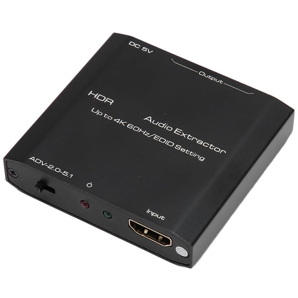 Extractor De Interfaz Multimedia 4K HD, Plug And Play Extractor De Sonido De Interfaz Multimedia HD De Metal Duradero Para PC