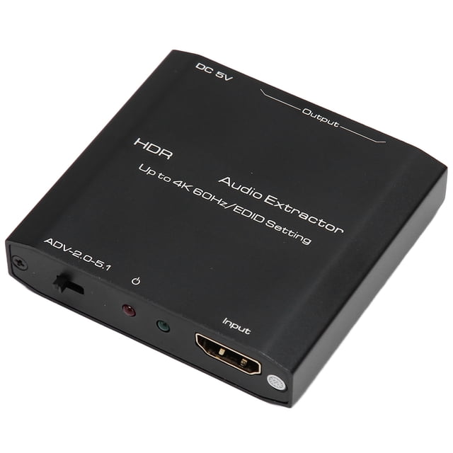 Extractor De Interfaz Multimedia 4K HD, Plug And Play Extractor De Sonido De Interfaz Multimedia HD De Metal Duradero Para PC