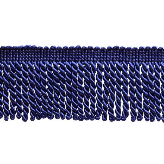2 1/2" (6cm) Bullion Fringe Trim # EF25,, Ultramarine Blue #J4 (Dark Royal Blue) 5 Yards (15 ft/4.5m)