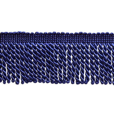 Bullion Trim - 2.5 Inch Bullion Fringe Trim, Style# EF25 Color: Ultramarine / Royal Blue - J4, Sold By the Yard