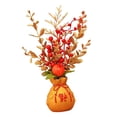 thumbnail image 3 of 2 adornos de flores artificiales en maceta para decoración de oficina EstiloF, 3 of 9