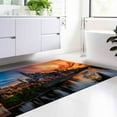 thumbnail image 3 of Nashville Landscape Rugs, Moon Rug, Cityscape Rug, Landscape Rugs, Stair Rug, Anti-Slip Carpet, Front Door Rug, Luxury Rug, Accent Rug, 1.7'x2.3' - 50x70 cm, 3 of 8