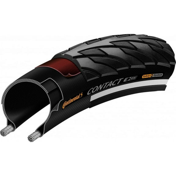Continental Contact Bicycle Tire, 700c x 37mm, Wire Bead, Reflex