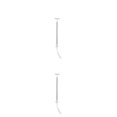 thumbnail image 3 of Youkk Model Railway Lamp for Micro-Landscape Props LED Metal Lamppost Decoration Ladder Streetlights Architectural Sand Accessories Silver（White Light） 2Set, 3 of 6