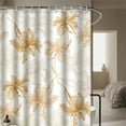 thumbnail image 4 of Esaierr Shower Curtain, Flower Bathroom Curtains,Bathroom Shower Hanging Curtain Anti-Mold Partition Curtain 72x72inch, 4 of 4