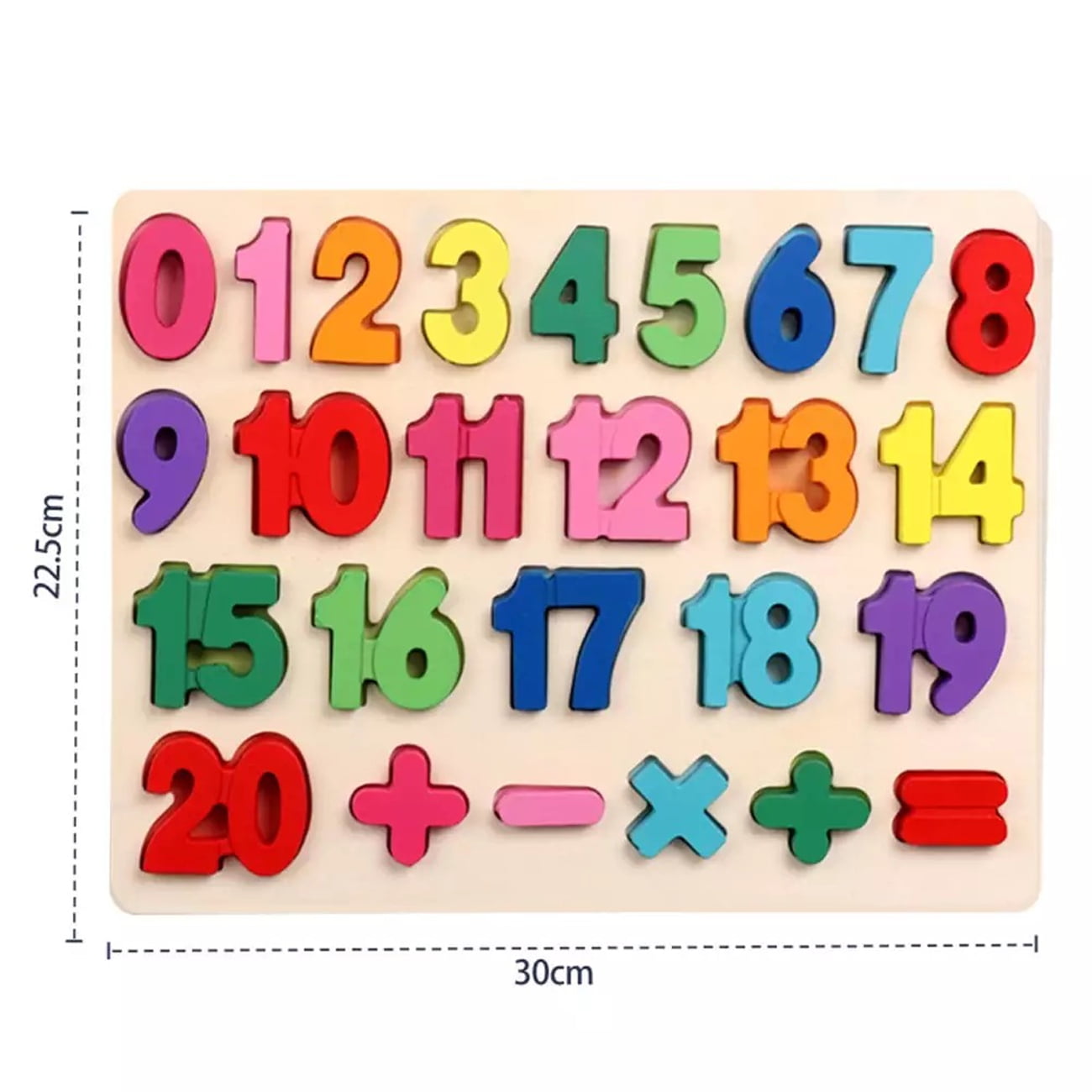 Letter Matching Board Wooden Number Alphabet Puzzles Sorting alphabet ...