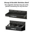 CASOMAN 4Pcs Toolbox Shelf, Tray, Storage Organizer