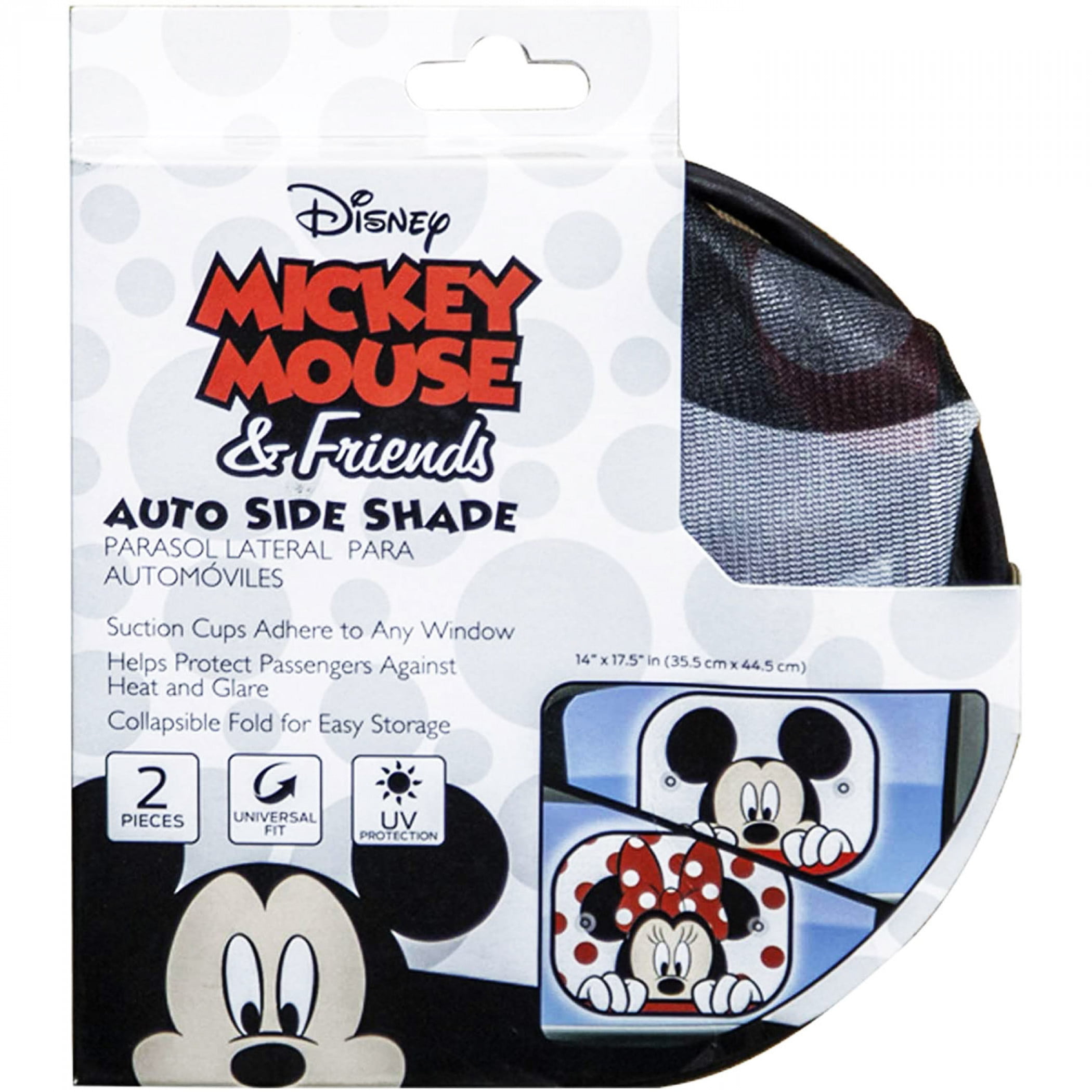 2 x Auto PKW Sonnenschutz Minnie Maus - Frozen – Princess - Sofia/Vorhänge  Seitenscheibe - Sonnenblende UV Schutz (Minnie+Mickey)