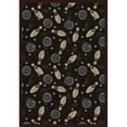 thumbnail image 2 of Retro Bowl 3'10" x 5'4" Area Rug In Color Midnight, 2 of 3