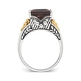 thumbnail image 3 of Gem & Harmony 4.00 Carat (Ctw) Smoky Quartz Ring in Sterling Silver for Women, 3 of 6