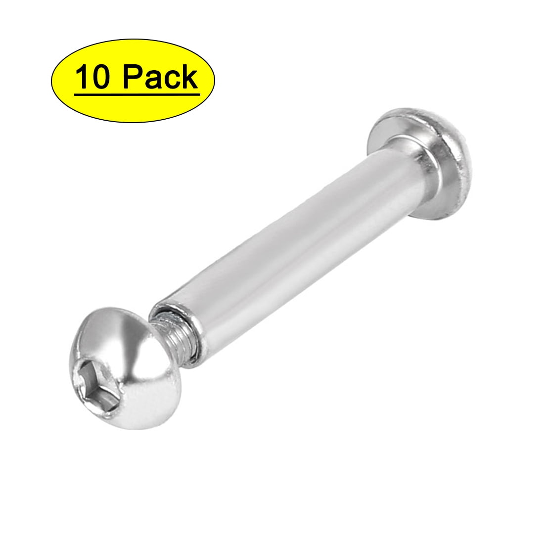 8mmx42mm Hex Socket Cap Head Screw Bolt Sleeve Connector Nut 10pcs