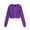 Purple, variant on VANLOFE Women's Crop Hoodie Long Sleeve Crop Sweatshirt for Women Trendy Casual Sweatshirt for Teens Girls Yellow M