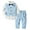 A07-Blue, variant on Xudanell Baby Boys Gentleman Bowtie Suit Set - 2PCS Summer Outfit with Suspenders and Short Sleeve Shirt, Stylish Toddler Suit for 1-3 Years Old Boys (1-3Y)