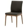 thumbnail image 2 of Leatherette Dining Chair with Sleigh Stitched Back,Set of 2, Sable Brown- Saltoro Sherpi, 2 of 5